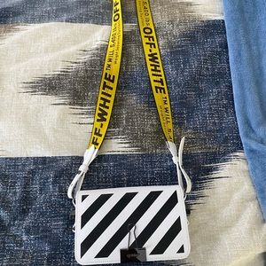 Off-White Binder Mini Flap Crossbody Bag